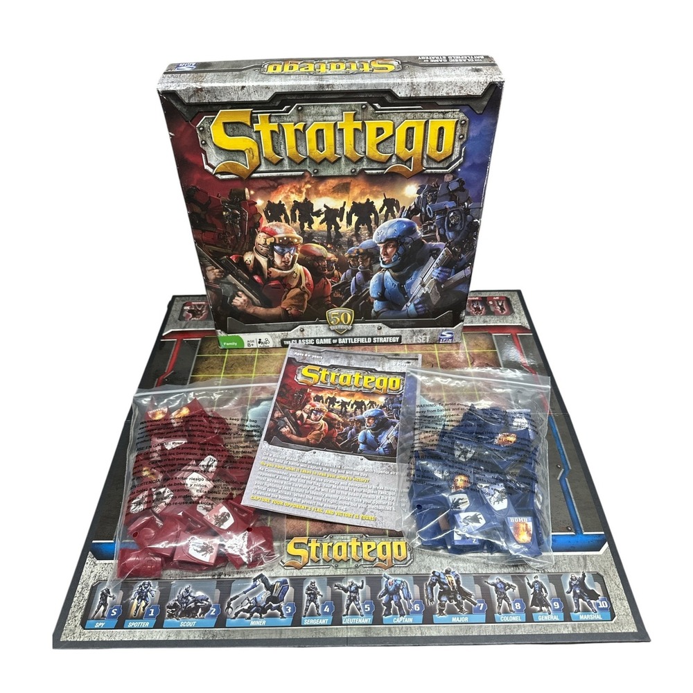 Stratego 50th Anniversary Edition Board Game Spin Master SciFi Strategy Complete